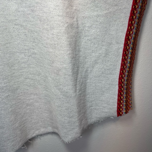 Natural Life Womens Knit Trim Sweatshirt Gray Oversize Boho Reversible NEW Large - Picture 10 of 16